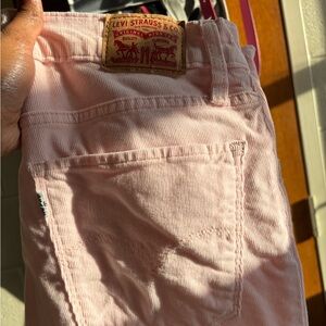 LEVI’S Pink High-rise, Straight-leg corduroy pants